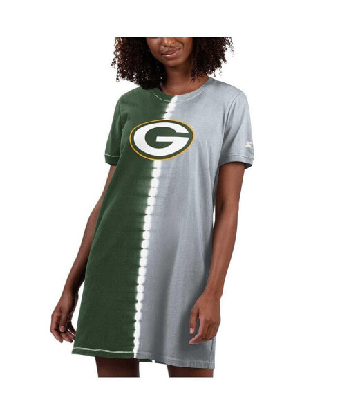Платье Tie-Dye Starter Green Green Bay Packers Ace для женщин