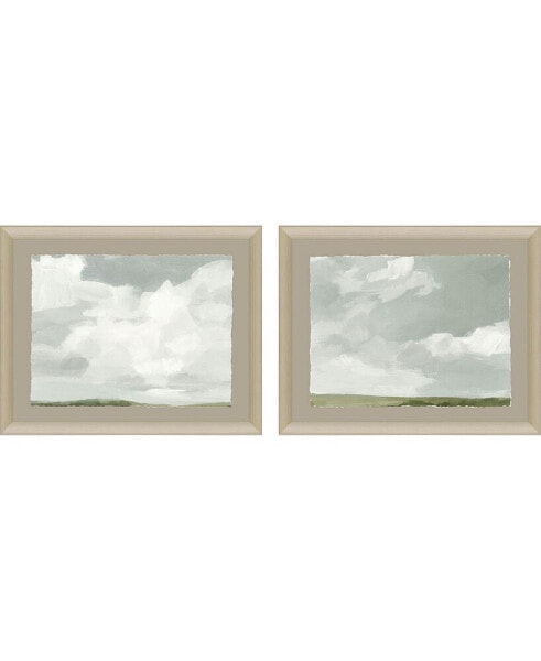 Gray Stone Sky I Framed Art, Set of 2