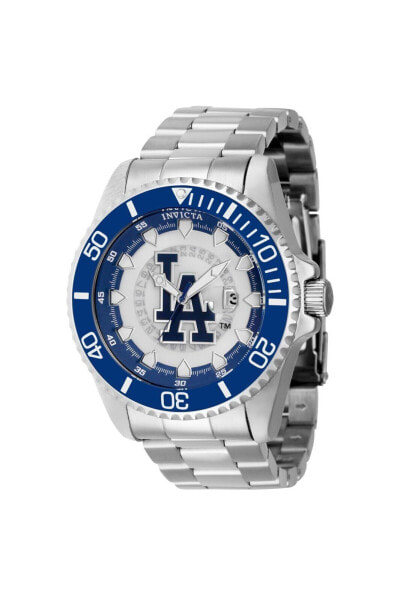 Invicta Men's 43467 MLB Quartz Multifunction Silver White Blue Dial Watch