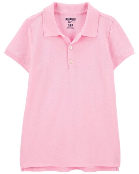 Kid Pink Piqué Polo Shirt 4