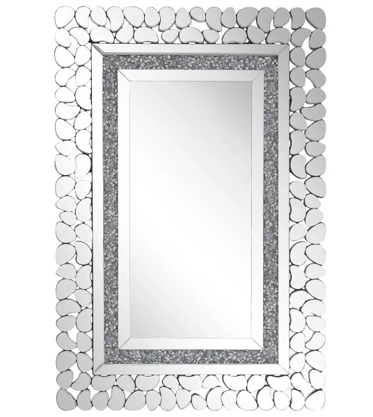 Зеркало интерьерное Beliani PABU Glamourös Silber 60x90 см