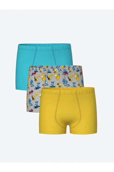 LCW Kids Basic Erkek Çocuk Boxer 3'lü