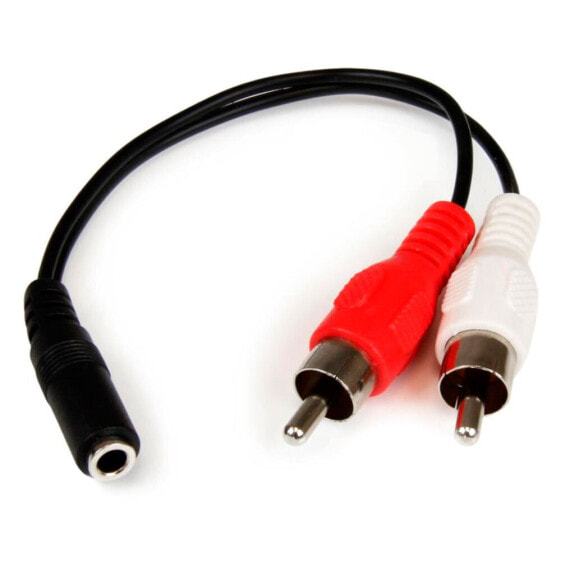 STARTECH Stereo (M) to 2x RCA (F) cable 15 cm 3.5 mm