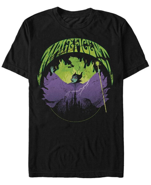 Disney Men's Sleeping Beauty Maleficent Flames, Short Sleeve T-Shirt