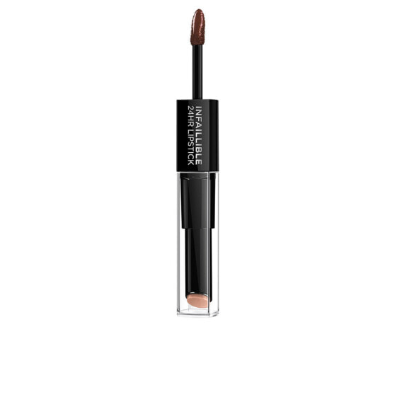 Loreal Paris Infallible Lipstick 24H 117 Perpetual Brown Стойкая увлажняющая двухэтапная губная помада