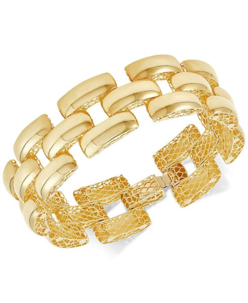 Stampato Panther Link Bracelet in 14k Gold
