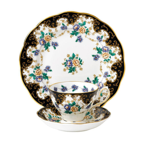 Чайный сервиз Royal Albert 100 Years 1910 3-предметный, чашка блюдце и тарелка -Duchess