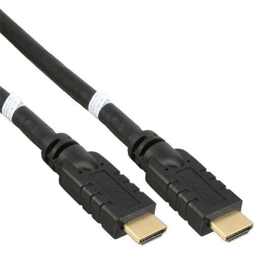 InLine active High Speed HDMI Cable w/Ether. - M/M - black - golden contacts - 30m