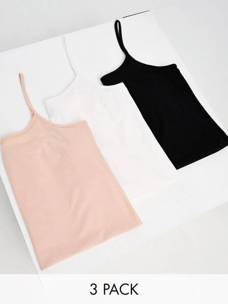Yours vests in black, nude and white 