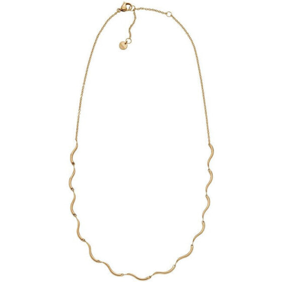 Timeless gold-plated Wave necklace SKJ1746710