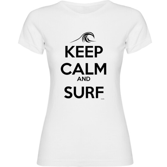 KRUSKIS Keep Calm And Surf short sleeve T-shirt