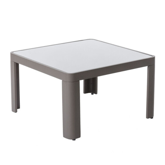 Вспомогательный стол Stella Серый Алюминий Каленое стекло 70 x 70 x 40 cm
