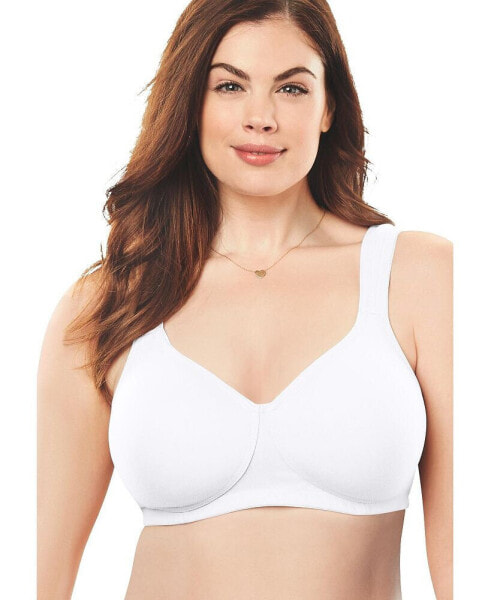 Plus Size Cotton Wireless Lightly Padded T-Shirt Bra