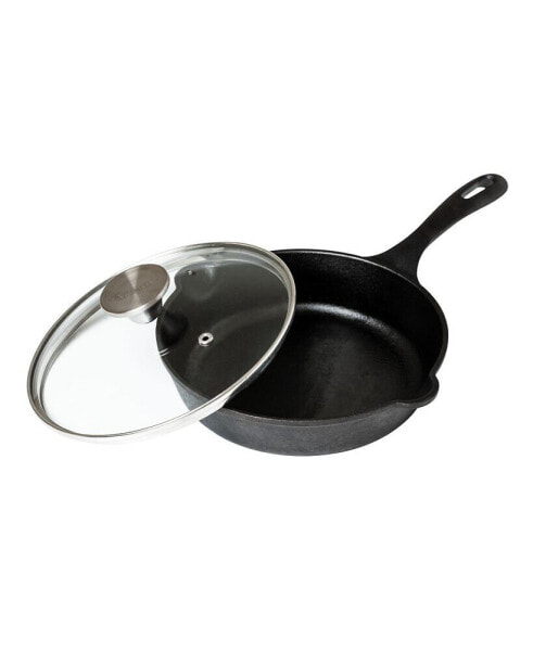 Glass Lid with Stainless Steel Knob for 8" Skillet