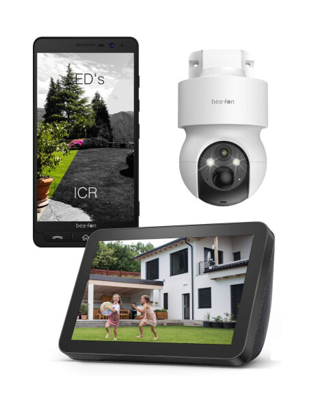 Bea-fon SAFER 3S Pro - IP security camera - Outdoor - Wireless - Amazon Alexa & Google Assistant - Wall - White