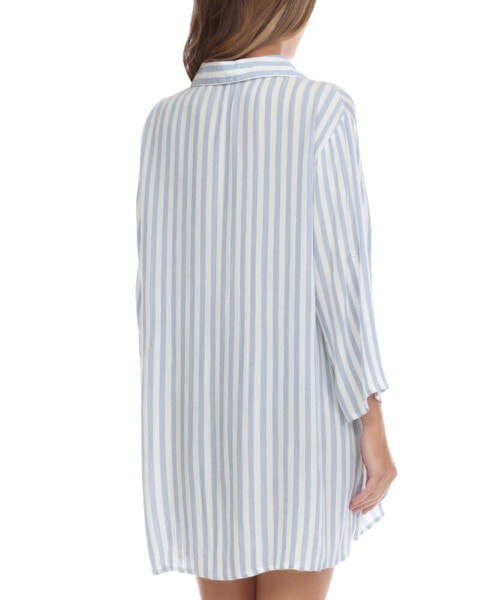 Women's Striped Swim Cover-Up Tunic