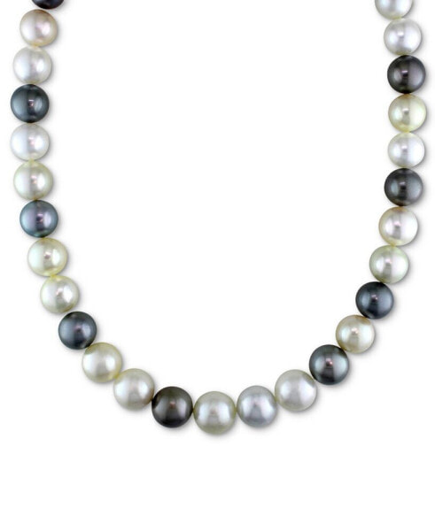 Multicolor Cultured South Sea & Tahitian Pearl (10-12-1/2mm) Strand 18" Collar Necklace