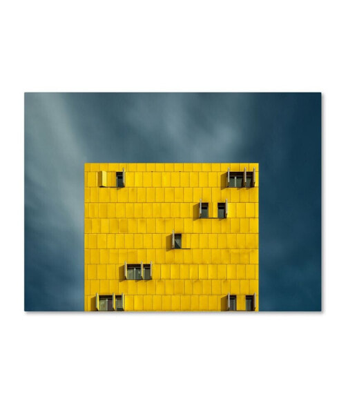 Vladi Garcia 'Yellow And Blue' Canvas Art - 24" x 18" x 2"