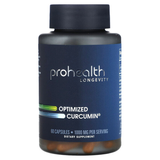 ProHealth Longevity, оптимизированный куркумин, 500 мг, 60 капсул
