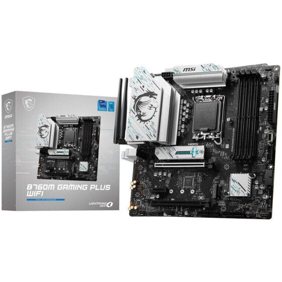 MSI B760M Gaming Plus WiFi, Sockel LGA 1700, Intel B760M, Micro-ATX - DDR5