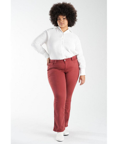 Plus Size Mid Rise Bootcut Jeans