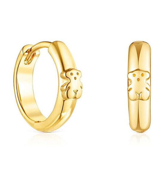 Basics 1003912000 gold-plated hoop earrings