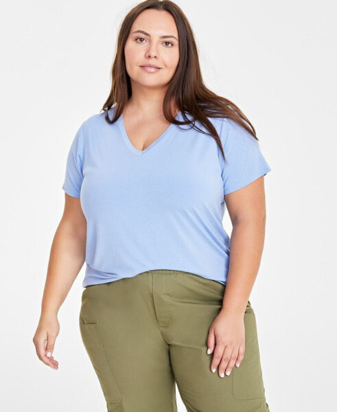 Plus Size Modal V-Neck T-Shirt, Created for Macy's