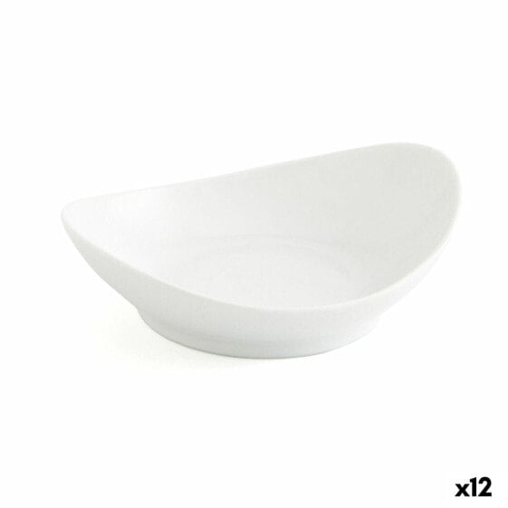 Поднос для закусок яркий Quid Gastro Fun Белый Керамика 14 x 11 см (12 штук)