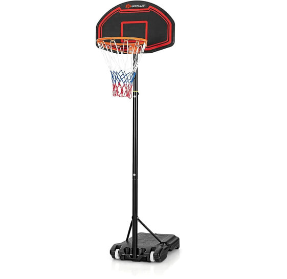 Баскетбольный стенд Costway оснащенный регулируемой высотой 155-210 см