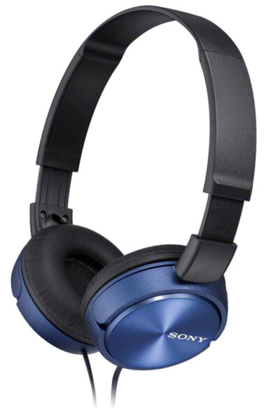 Синие наушники Sony MDR-ZX310 - гарнитура наушников - для музыки - проводные - 1,2 м