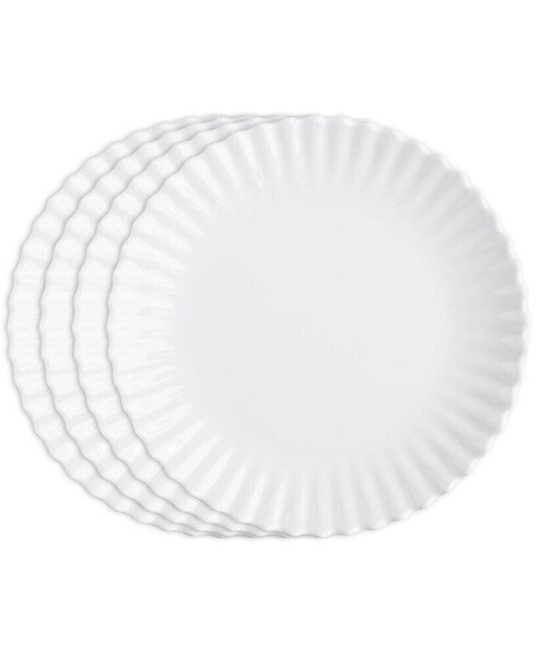 Melamine Patio Luxe Lightweight 11" Dinner Plate Set/4