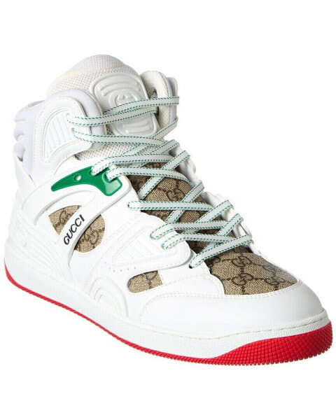 Gucci Basket Gg Supreme Canvas High-Top Sneaker Men's 6