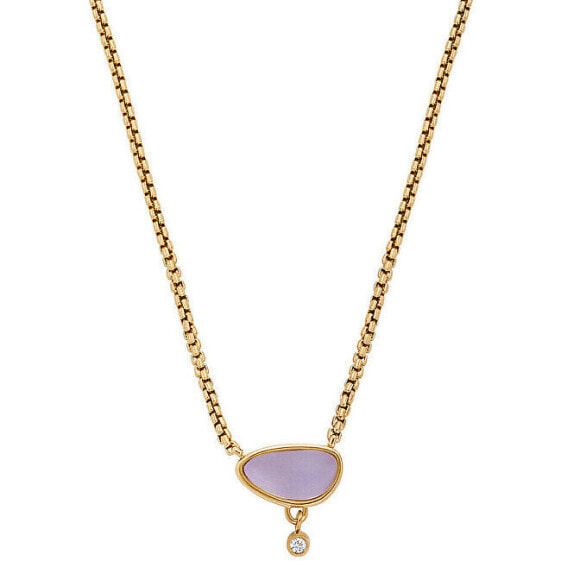 Decent Gold Plated Sea Glass SKJ1709710 Necklace