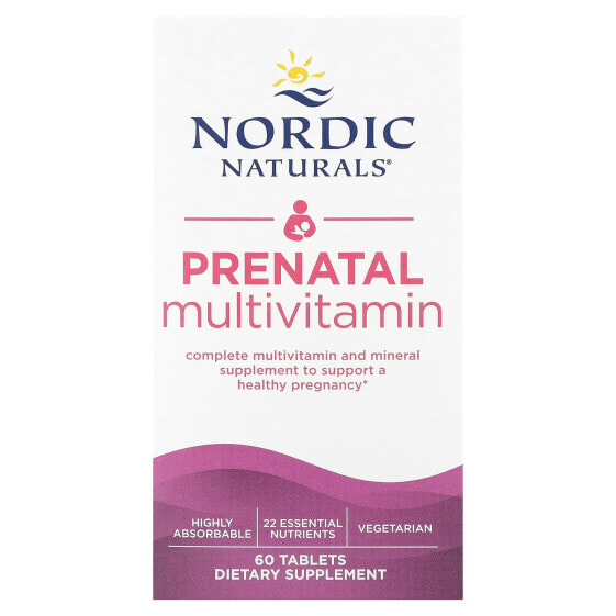 Nordic Naturals, Пренатальные мультивитамины, 60 таблеток