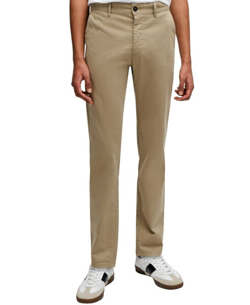 Men's Stretch-Cotton Satin Slim-Fit Chinos