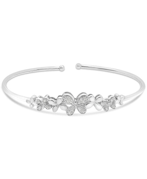 Браслет Macy's Diamond Flower Flex Bangle.