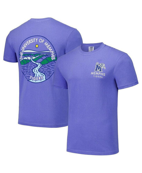 Men's and Women's Royal Memphis Tigers Scenic Comfort Colors T-Shirt