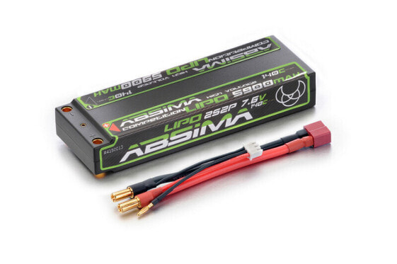 Absima Batteria ricaricabile LiPo 7.6 V 5900 mAh Numero di celle 4 140 C Hardcase 5 mm