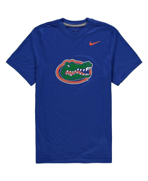 Big Boys Royal Florida Gators Logo Legend Performance T-shirt