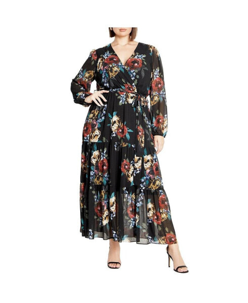 Plus Size Xander Print Maxi Dress