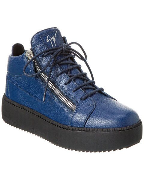 Giuseppe Zanotti Zola May Leather Sneaker Men's Blue 40