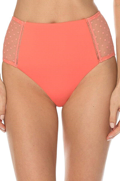 ISABELLA ROSE Women's 172473 Mesh Lace High Waist Bikini Bottom Size M