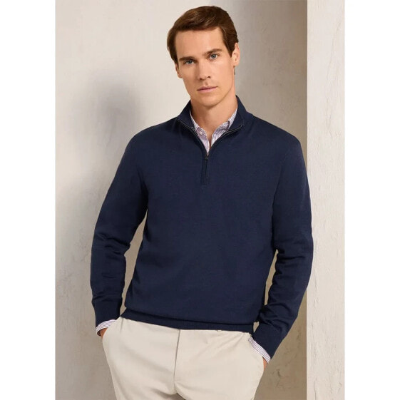 FAÇONNABLE Cosilk Half Zip Sweater