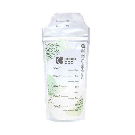 Мешки для хранения молока Kikkaboo 50 штук Lactty, 250 мл, безопасные для холодильника и морозильника, без BPA