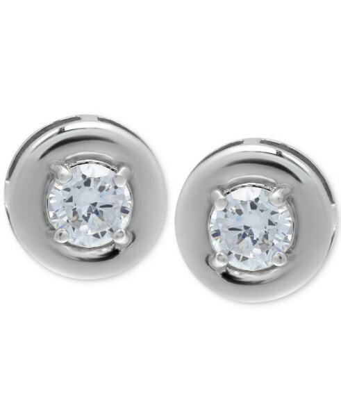 Cubic Zirconia Framed Stud Earrings, Created for Macy's