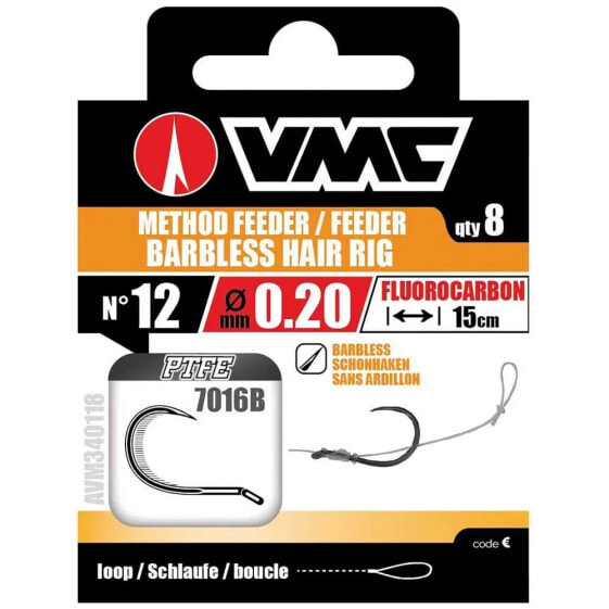 Рыболовный крючок VMC Feeder Hair Rig 7016BNT Tied Hook 0,25 мм