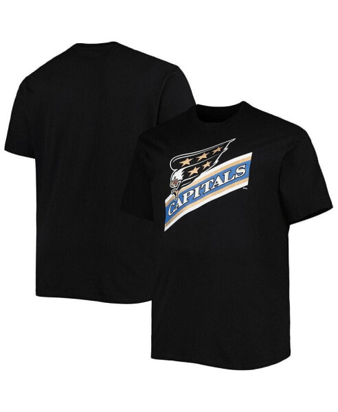 Men's Black Washington Capitals Big and Tall Special Edition 2.0 T-shirt