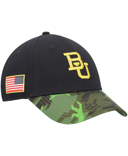 Men's Black, Camo Baylor Bears Veterans Day 2Tone Legacy91 Adjustable Hat