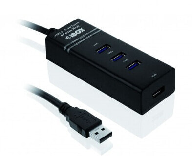 iBOX IUH3FB - USB 3.2 Gen 1 (3.1 Gen 1) Type-A - 5000 Mbit/s - Black - 0.5 m