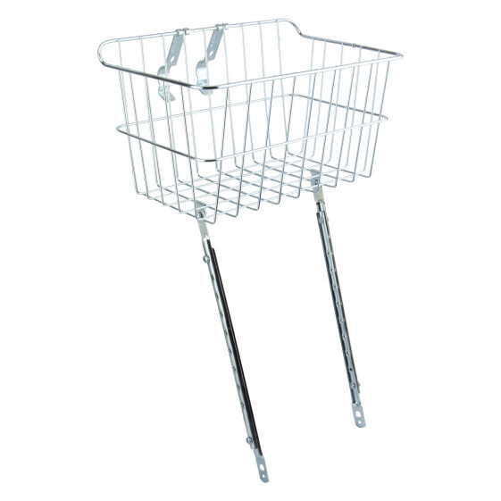 Wald 1512 Front Basket with Adjustable Legs, Silver